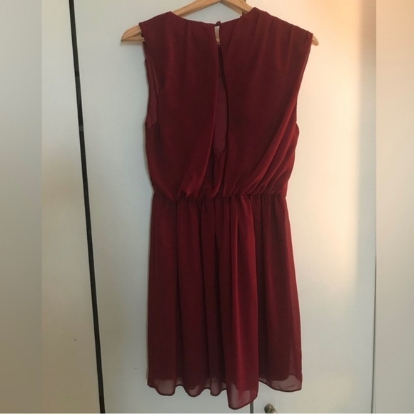 EUC | Theme | Size: Medium | Wine Colored Cocktail Dress - Picture 3 of 5